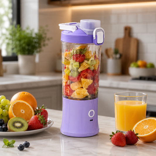 Eletric Crusher Juicer With Multicolor Light 8 Blades (600 Ml  Multicolor)